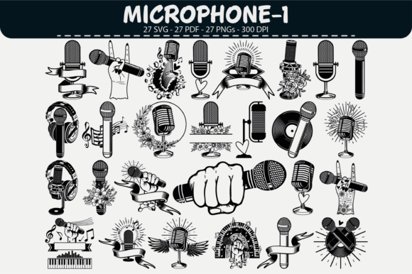 Download Microphone Vector Clipart – 27 Designs - Microphone Collection