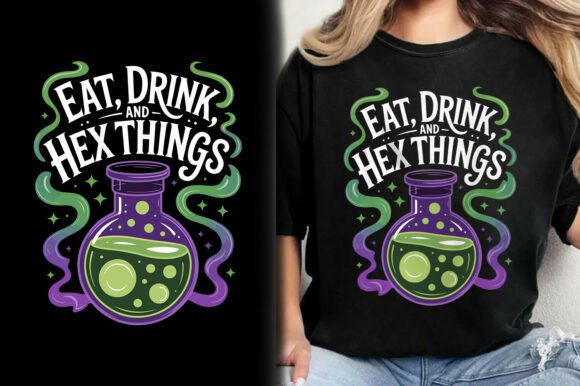 Download Eat Drink and Hex Things Halloween Shirt - Premium Resources