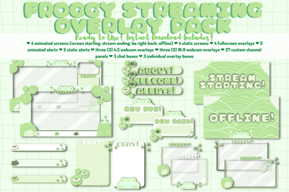 Download Froggy Twitch Stream Package - Twitch stream Collection