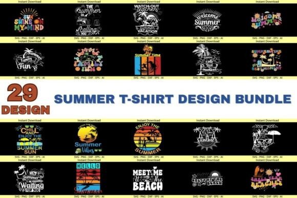 Download Amazing Summer T-Shirt Design Bundle - Premium Bundle